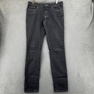 Prana Kara Jeans Women's 8 (Fits 32x32) Black Denim Slim Fit Stretch Pants